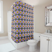 Rideaux De Douche Purple Fleabane Daisy Motif Floral (En situation)