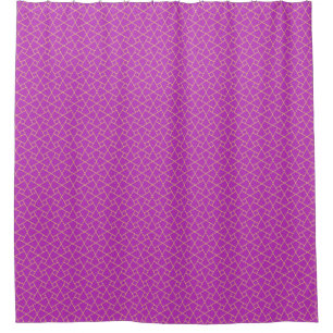 Rideaux De Douche Purple géométrique Islamique Effet Or Contours