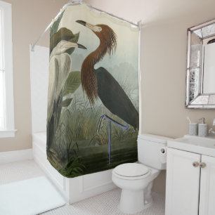 Rideaux De Douche Purple Heron - de Audubon's Birds of America Sho