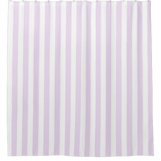 Rideaux De Douche Purple Pastel Stripes Pattern Modern Geometric (Devant)