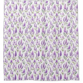 Rideaux De Douche Purple Sage Green Lavender Flowers (Devant)