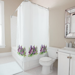 Rideaux De Douche Purple Tulips