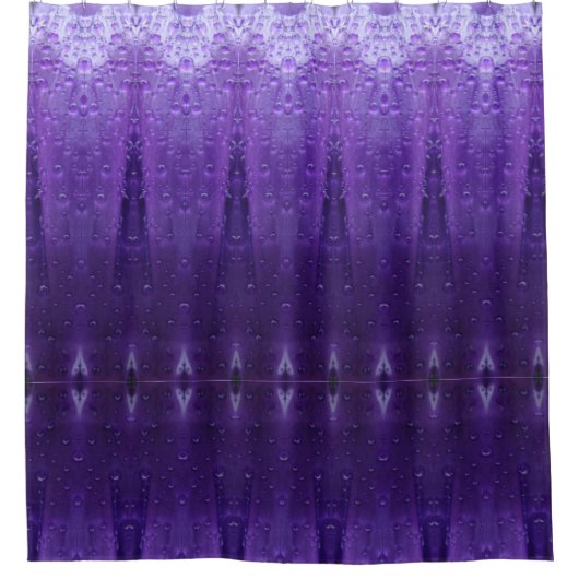 Rideaux De Douche Purples Ikat (Devant)