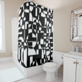 Rideaux De Douche Puzzle de déco (En situation)