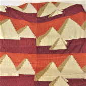 Rideaux De Douche Pyramides Rouille naturelle Beige Artisan Crochet 