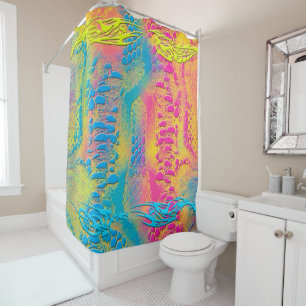 Rideaux De Douche PYTHON - moderne fractale décorative -