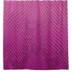 Rideaux De Douche Python rose : Texture de la peau de serpent.