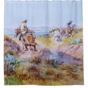 Rideaux De Douche « Quand les vaches étaient sauvages » de Charles M