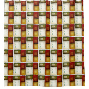 Rideaux De Douche Quatre rectangles colorés par Chariklia Zarris