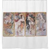 Rideaux De Douche Quatre saisons, Mucha (Devant)