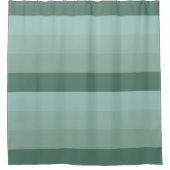 Rideaux De Douche Quatre tons de rayures vertes (Devant)
