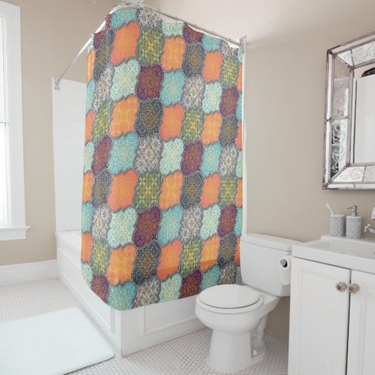 Rideaux De Douche Quatrefoil (En situation)