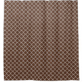 Rideaux De Douche Quatrefoil Brown foncé (Devant)