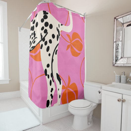 Rideaux De Douche Queue et texture (En situation)