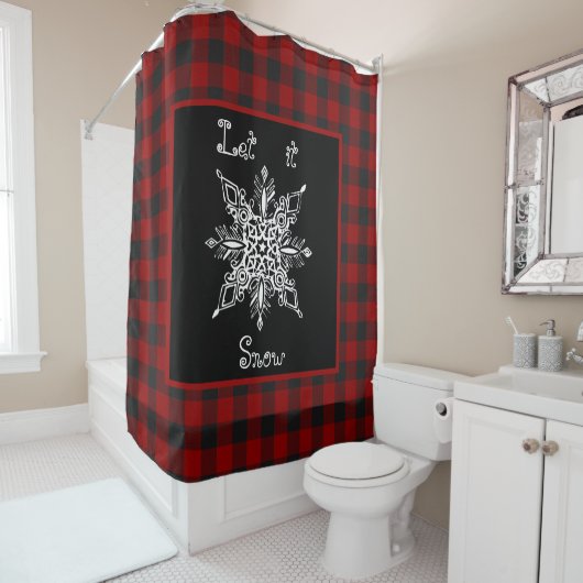 Rideaux De Douche Qu'il neige (En situation)