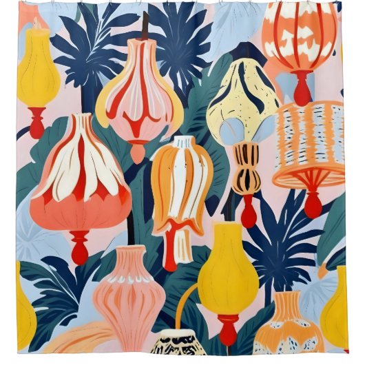 Rideaux De Douche Qu'Il Y Ait Des Lampes (Devant)