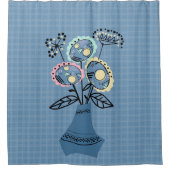 Rideaux De Douche Quilling, fleurs dans le vase (Devant)