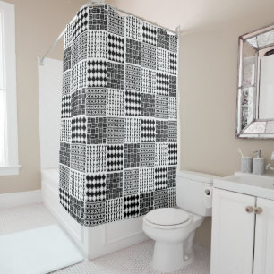 Rideaux De Douche Quilt Boho