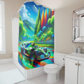 Rideaux De Douche Racecar (En situation)