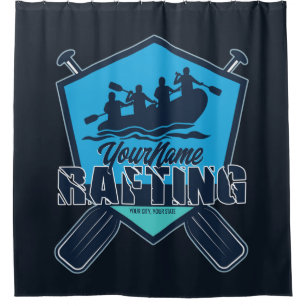 Rideaux De Douche Rafting personnalisé Whitewater River Adventure