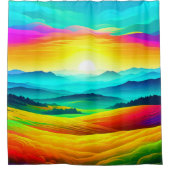 Rideaux De Douche Rainbow Hills (Devant)
