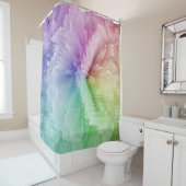 Rideaux De Douche Rainbow Peony Tie Dye Hippie (En situation)