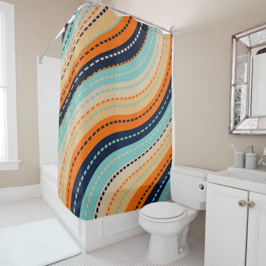 Rideaux De Douche Rainbow Road (En situation)