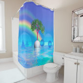 Rideaux De Douche Rainbow Tree (En situation)