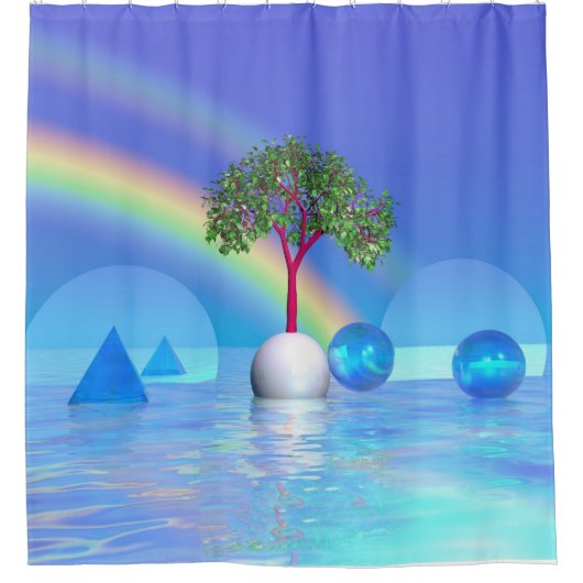 Rideaux De Douche Rainbow Tree (Devant)