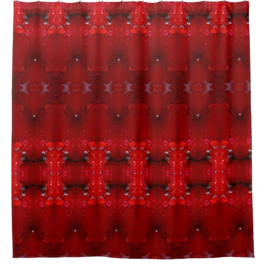 Rideaux De Douche Rainy Red Dianthus Ikat (Devant)