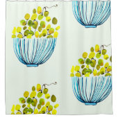 Rideaux De Douche raisin aquarelle art fruit (Devant)