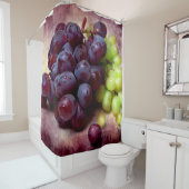 Rideaux De Douche Raisins Rouge Et Vert (En situation)