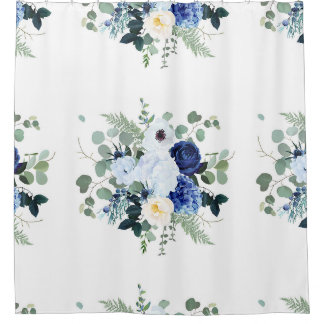 Rideaux De Douche Ranunculus Anemone Hydrangea Rose arrière - plan b