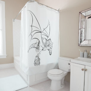 Rideaux De Douche Raptor ailé / Tribal
