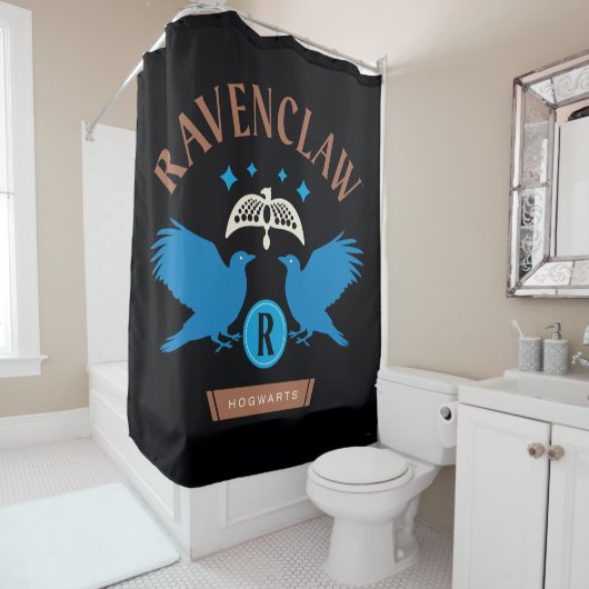 Rideaux De Douche RAVENCLAW™ Maison double aigle Diadem Graphique (En situation)