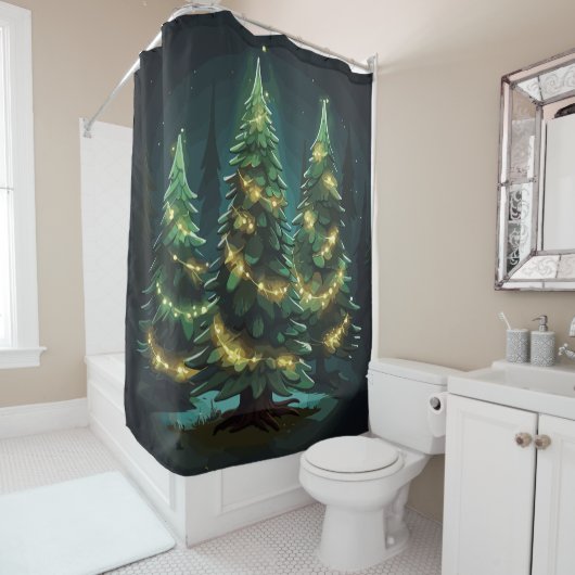 Rideaux De Douche Rayon Tannenbaum (En situation)