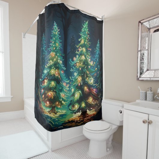 Rideaux De Douche Rayon Tannenbaum (En situation)
