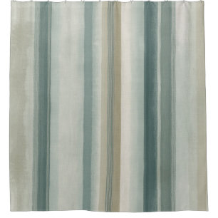 Rideaux De Douche Rayure Beige Sarcelle Vert Bleu Clair Usé
