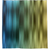 Rideaux De Douche Rayure bleue et dorée (Devant)
