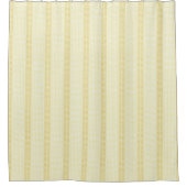 Rideaux De Douche Rayure botanique jaune et blanc (Devant)