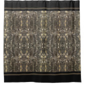 Rideaux De Douche Rayure de marbre de Taupe (Devant)