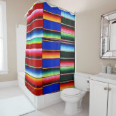 Rideaux De Douche rayure de serape (En situation)