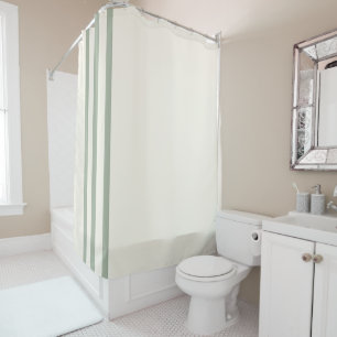 Rideaux De Douche Rayure minimaliste sauge