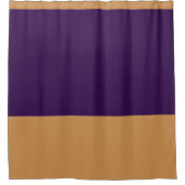 Rideaux De Douche Rayure or et violet royal (Devant)