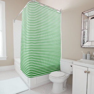 Rideaux De Douche Rayure verte de Kelly Ombre