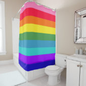 Rideaux De Douche Rayures arc-en-ciel (En situation)