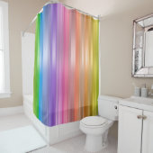 Rideaux De Douche Rayures arc-en-ciel (En situation)