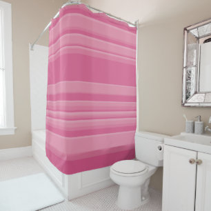 Rideaux De Douche Rayures complexes en rose