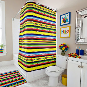 Rideaux De Douche Rayures de serape brillantes