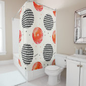 Rideaux De Douche Rayures de tranches de citrus gras (10) (En situation)